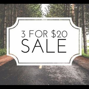 All Tops going for 3 for 20! Make a bundle :) ❤️😘